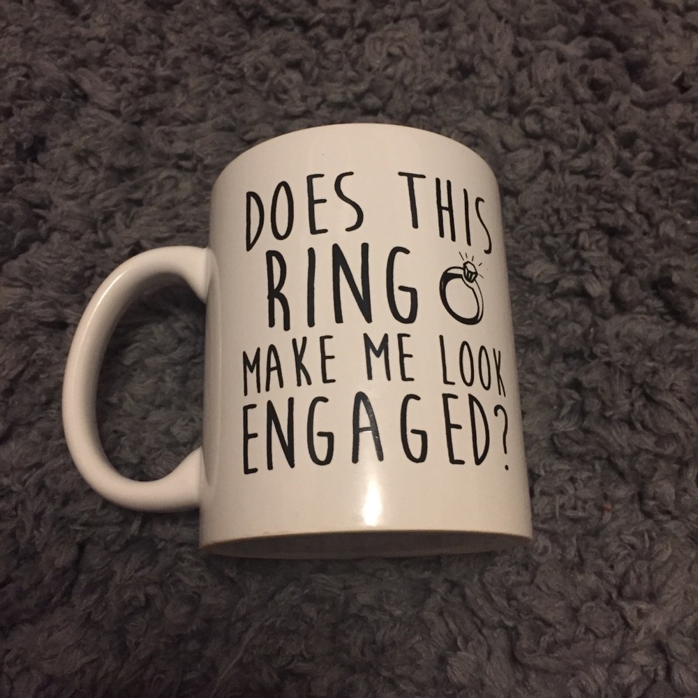 White Engaged Mug